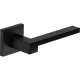 SAPHIRE ajtóajtókilincs szögletes rozettás fekete Csak kilincs felső rozettán