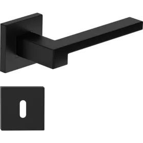 SAPHIRE ajtóajtókilincs szögletes rozettás fekete BB