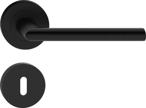 SUPRA ajtókilincs kerek rozettás fekete BB