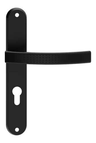 ASTRA pajzsos ajtókilincs fekete 90 mm PZ