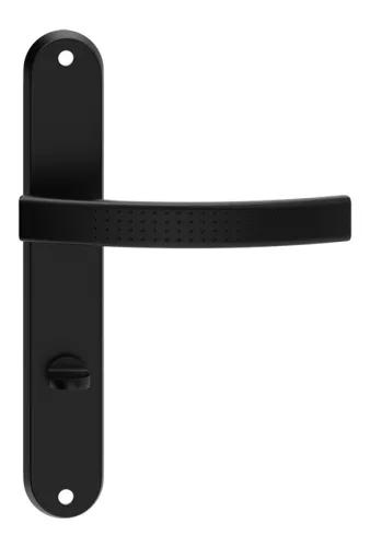 ASTRA pajzsos ajtókilincs fekete 88 mm WC