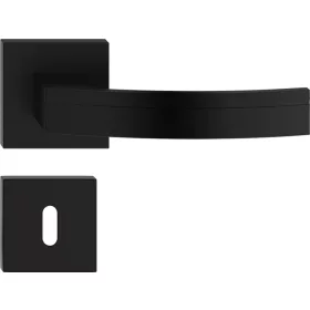 BARCELONA ajtókilincs szögletes K-rozettás fekete BB