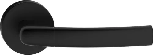 CAMILA ajtókilincs kerek rozettás jobb oldali fekete Csak kilincs felső rozettán