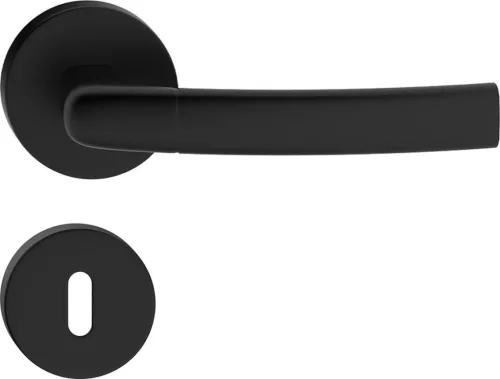 CAMILA ajtókilincs kerek rozettás jobb oldali fekete BB
