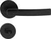 CAMILA ajtókilincs kerek rozettás jobb oldali fekete WC
