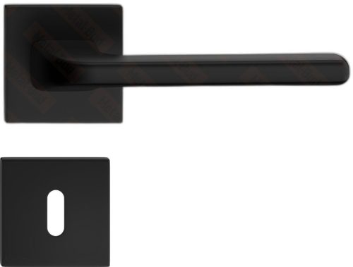 DIVA/DISCO nyél szögletes K rozettás - FIT rozettás 6mm fekete BB