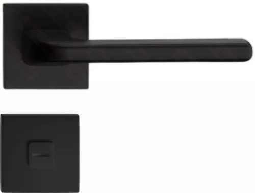 DIVA/DISCO nyél szögletes K rozettás - FIT rozettás 6mm fekete WC