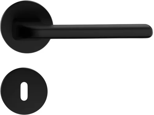 DIVA/DISCO ajtókilincs kerek rozettás R - rozettás FIT 6mm fekete BB