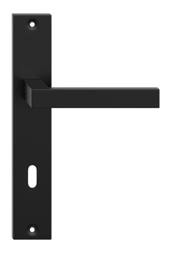 QUBIK pajzsos ajtókilincs fekete 90 mm BB