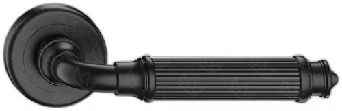 ARIA ajtókilincs kerek rozettás R CLASSIC fekete - CORONA PREMIUM Csak kilincs felső rozettán