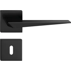   BLADE ajtóajtókilincs szögletes Q-rozettás fekete - CORONA PREMIUM BB