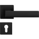 CUBE ajtóajtókilincs szögletes rozettás fekete PZ