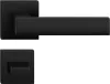 CUBE ajtóajtókilincs szögletes rozettás fekete WC