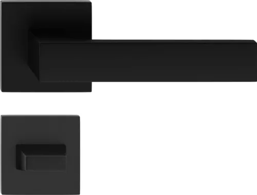 CUBE nyél szögletes rozettás Q SLIM vékony fekete WC