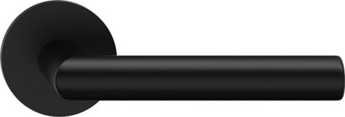 ELLE ajtókilincs kerek rozettás R SLIM vékony fekete - CORONA PREMIUM Csak kilincs felső rozettán