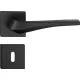 FLOW ajtókilincs szögletes Q rozettás fekete - CORONA PREMIUM BB