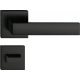 FOCUS ajtókilincs szögletes rozettás fekete - CORONA PREMIUM WC