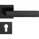 FOCUS ajtóajtókilincs négyzet alakú rozettás Q SLIM vékony fekete - CORONA PREMIUM PZ