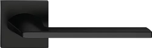 HARMONY ajtóajtókilincs szögletes rozettás Q SLIM fekete - CORONA PREMIUM Csak kilincs felső rozett