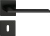 HARMONY ajtóajtókilincs szögletes rozettás Q SLIM fekete - CORONA PREMIUM BB