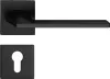 HARMONY ajtóajtókilincs szögletes rozettás Q SLIM fekete - CORONA PREMIUM PZ