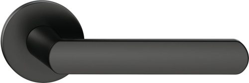 ICONA ajtóajtókilincs kerek rozettás R SLIM matt fekete - CORONA PREMIUM Csak kilincs felső rozettá