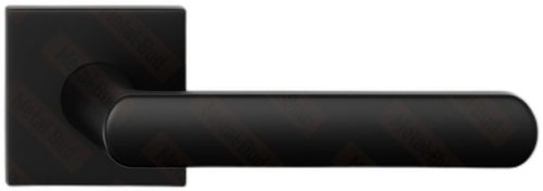 LUNA ajtóajtókilincs négyzet alakú rozettás Q SLIM vékony fekete Csak kilincs felső rozettán