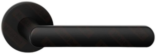 LUNA ajtóajtókilincs kerek rozettás R SLIM vékony fekete Csak kilincs felső rozettán