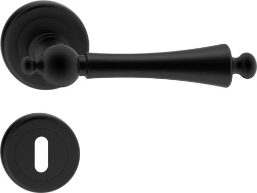 OLIVIA R ajtókilincs klasszikus rozettás fekete BB
