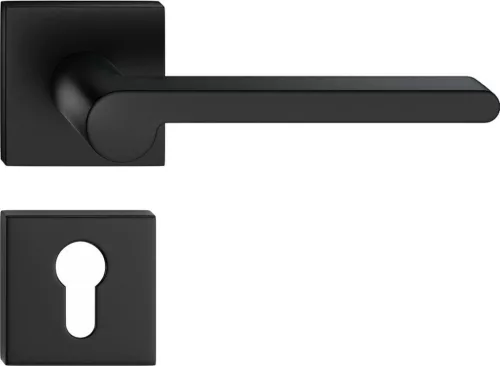 PANDORA ajtóajtókilincs négyzet alakú Q jelzéssel fekete - CORONA PREMIUM PZ