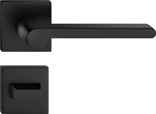 PANDORA ajtóajtókilincs négyzet alakú Q jelzéssel fekete - CORONA PREMIUM WC