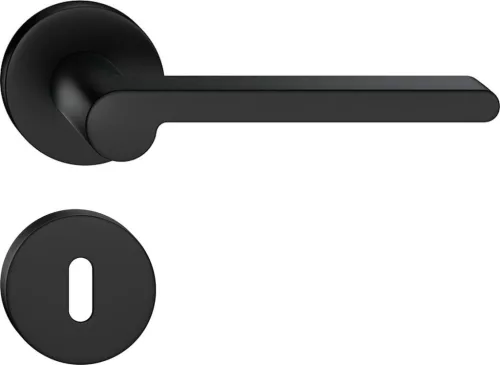 PANDORA ajtókilincs kerek R rozettás fekete - CORONA PREMIUM BB