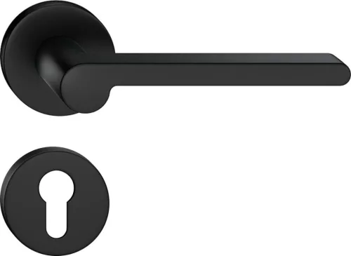 PANDORA ajtókilincs kerek R rozettás fekete - CORONA PREMIUM PZ