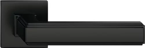 ROYAL ajtóajtókilincs szögletes rozettás Q SLIM fekete - CORONA PREMIUM Csak kilincs felső rozettán