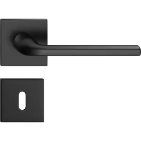   SCANDI ajtóajtókilincs négyzet alakú rozettás Q SLIM vékony fekete - CORONA PREMIUM BB