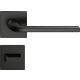 SCANDI ajtóajtókilincs négyzet alakú rozettás Q SLIM vékony fekete - CORONA PREMIUM WC