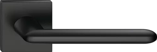 SPARK Q ajtóajtókilincs szögletes rozettás fekete - CORONA PREMIUM Csak kilincs felső rozettán