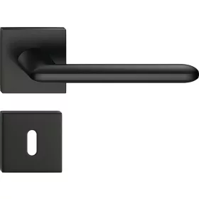   SPARK Q ajtóajtókilincs szögletes rozettás fekete - CORONA PREMIUM BB