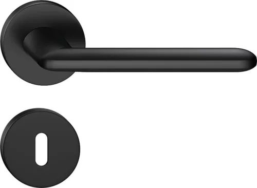 SPARK R ajtóajtókilincs kerek rozettás fekete - CORONA PREMIUM BB