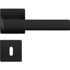 TOTAL ajtóajtókilincs szögletes rozettás fekete BB