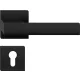 TOTAL ajtóajtókilincs szögletes rozettás fekete PZ