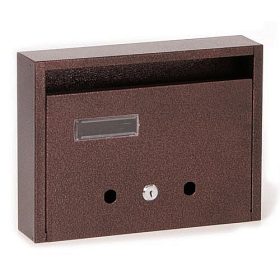   Lépcsőházi Postaláda (Ibiza) 310Mm X 230Mm X 60Mm  Felfele Nyíló Névjegy Bronz