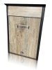 Mailbox Posta I. Wood decor Black-Natural oak