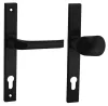 Hero Square Security Black 90mm PZ Button/Handle