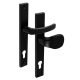 Hero Square Security Black  85 mm PZ  Button/Handle