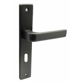 Soleno ajtókilincs pajzsos Fekete 90 mm BB