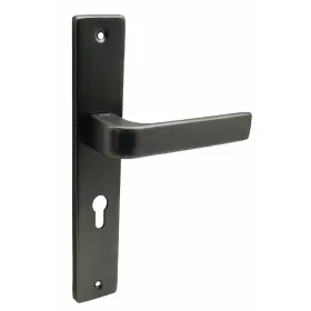 Soleno ajtókilincs pajzsos Fekete 90 mm PZ