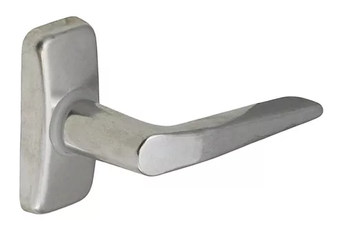 Alu 410 Mâner fereastră F1 Argintiu în formă de „L”.