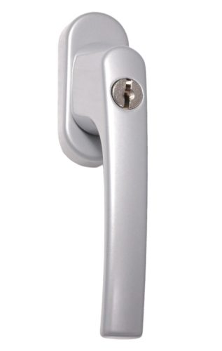 Large window handle Lockable F1 Silver