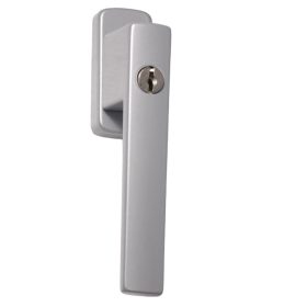   Nagyalakú Ablakfélkilincs Zárható Téglalap Alakú  F1 Ezüst